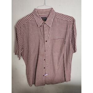 Red And White Woolrich Size Large Mens Shirt